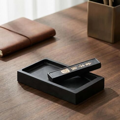 Retro Black Ink Stone Set for Calligraphy Brush Practice in Kuwait