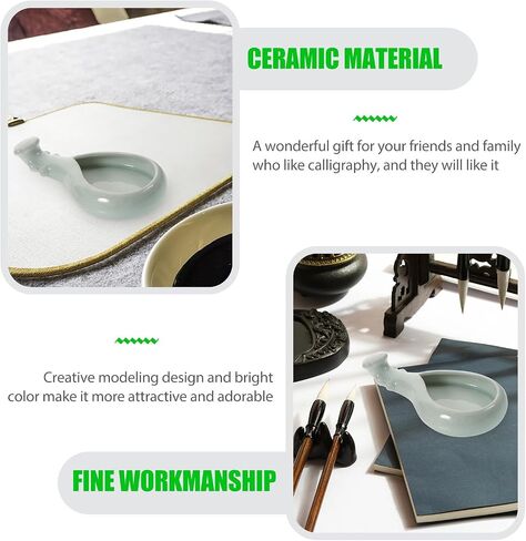 Ink Plate Lute Shaped Ceramic for Calligraphy and Painting in Kuwait