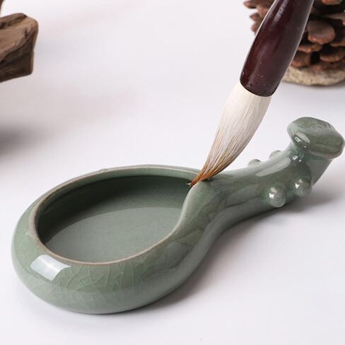 Ink Plate Lute Shaped Ceramic for Calligraphy and Painting in Kuwait