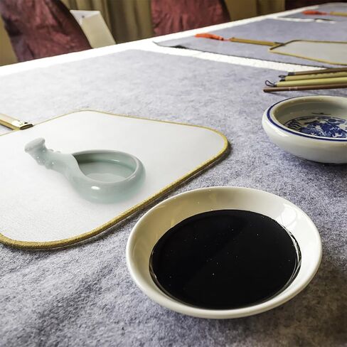 Ink Plate Lute Shaped Ceramic for Calligraphy and Painting in Kuwait