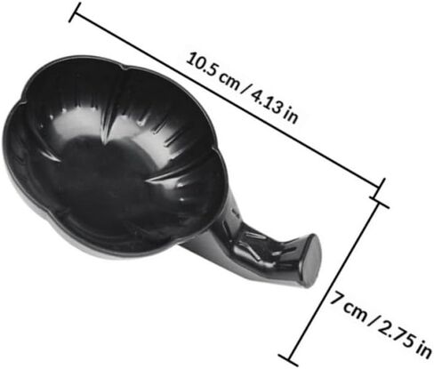 Blossom Ink Dish for Calligraphy Brushes, 12pcs Black Plastic in Kuwait
