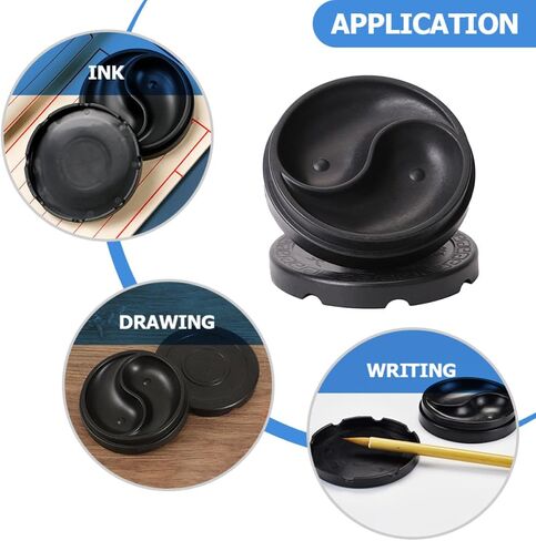 2pcs 2pcs Plastic Calligraphy Ink Tray round Lid for Practice in Saudi Arabia