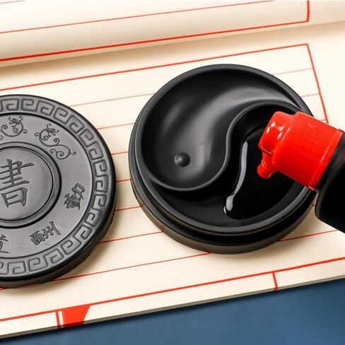 2pcs 2pcs Plastic Calligraphy Ink Tray round Lid for Practice in Saudi Arabia