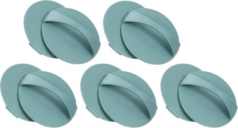 10 Pcs Blue Round Printmaking Plate with Integral Handle in Kuwait