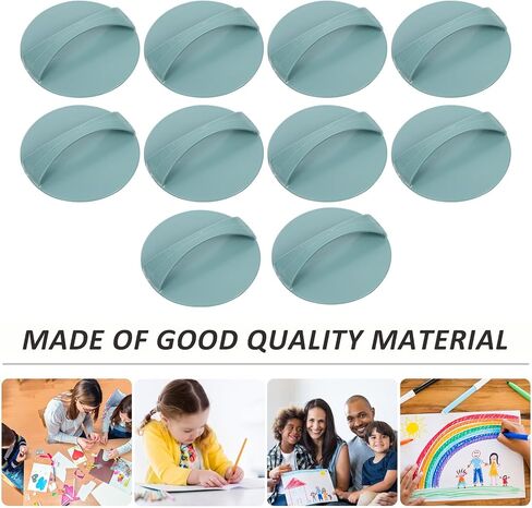 10 Pcs Blue Round Printmaking Plate with Integral Handle in Kuwait