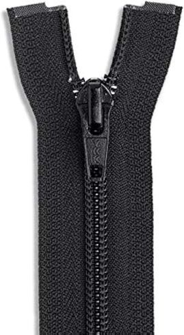 24 Inch Black Nylon Coil Zipper - One-Way Separating Open-End Zipper for Sewing, Crafts & Clothing in Saudi Arabia