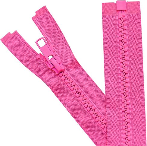 Sawoake 2PCS #5 12 Inch Separating Jacket Zippers for Sewing Coats Jacket Zipper Black Molded Plastic Zippers Bulk Tailor DIY Sewing Tools for Garment/Bags/Home Textile in Saudi Arabia