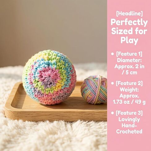 3PCS Handmade Crochet Footbag,Durable Knitted Sewn Juggling Balls in Kuwait