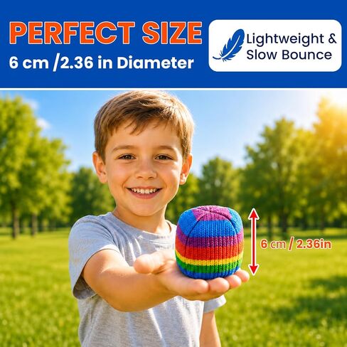 Crochet Footbag 3 Pack, Hand-Crocheted Cotton Yarn Kick Balls for Kids, Teens and Adults, Soft Juggling Balls for Outdoor Games, Coordination Practice and Party Favors in Kuwait