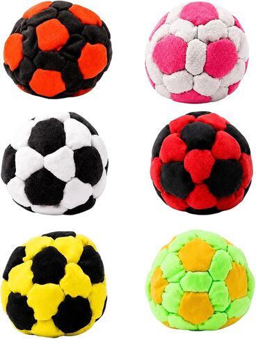 CZFDHP Footbag, 6 Pack Soccer for Adults, Durable Fleece Juggling Balls, Coordination Training for Indoor and Outdoor Play, Party Entertainment, Sports Enthusiasts in Saudi Arabia