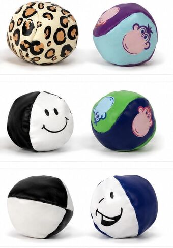 Lot of 6 Design Footbags, Foot Sacks, Hackeys, Hackys, Kick Bags, Designs May Vary. Aliens, Peace Signs, Sports, Super Heros, Funny Faces, Patriotic, Animals, etc. in Kuwait