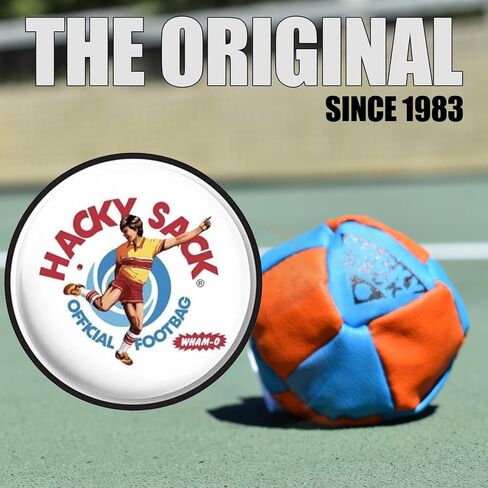Wham-O Striker Hacky Sack 2.25" Footbag and Impact Hacky Sack 1.9" Foot Bag, for Beginners, Portable Lightweight (Orange) in Kuwait