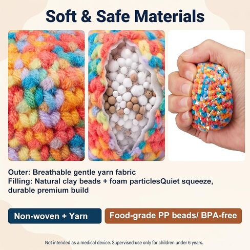 3-Pack Hacky Crochet Footbags Sack, Knitted Kick Sack Balls in Kuwait