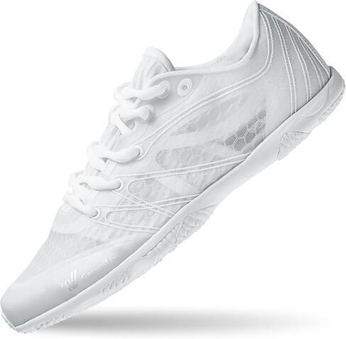 حذاء Varsity Spirit Ascend Air باللون الأبيض وأحذية التشجيع باللون الأسود للنساء - معدات التشجيع للمنافسة in Kuwait