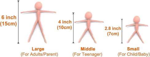 1 Piece Pre-Made Felt Body Frames 2.8 inch to Make Fairies, Mummies, Gnomes, Aliens Easier - Needle Felting Supplies in Kuwait
