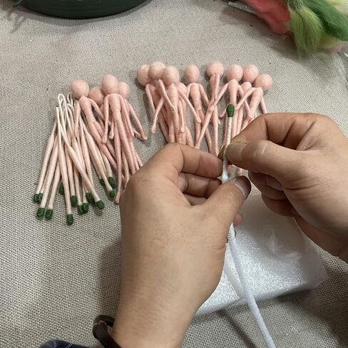1 Piece Pre-Made Felt Body Frames 2.8 inch to Make Fairies, Mummies, Gnomes, Aliens Easier - Needle Felting Supplies in Kuwait