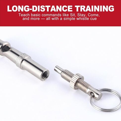 2 Pack Dog Whistle to Stop Barking - Adjustable Ultrasonic Silent Dog Training Whistle for Recall, Professional Tool for Deaf Dogs and Neighbor Barking Control with Lanyard in Saudi Arabia