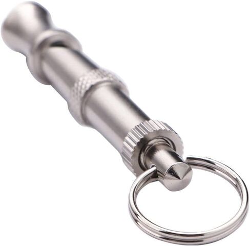 Silver Adjustable Ultrasonic Dog Whistle, Portable Whistle Pet Whistle Supersonic Whistle Dog Whistles for Pet Training, Dog Whistles, Training and Behavior Aids in Kuwait
