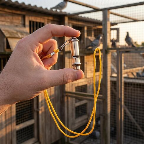Pigeon Training Whistle Stainless Steel Bird Whistle Portable Metal Train Tool for Parrot Communication Loud Sound Lightweight 2.55 X 0.78 X 0.78 in in Kuwait