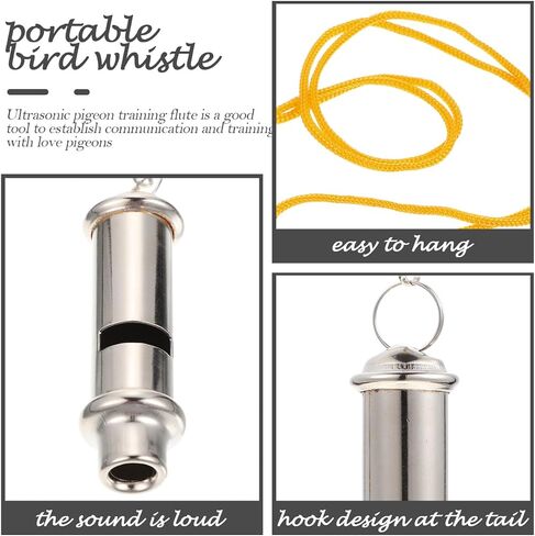 Pigeon Training Whistle Stainless Steel Bird Whistle Portable Metal Train Tool for Parrot Communication Loud Sound Lightweight 2.55 X 0.78 X 0.78 in in Kuwait