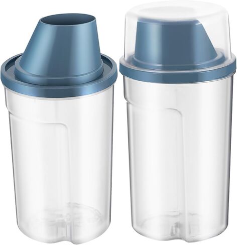 BESPORTBLE 2pcs Airtight Pet Food Storage Containers with Wide Mouth and Spill Resistant Pour Spout Durable Dog Food Bins with Comfortable Grip Keeping in Kuwait