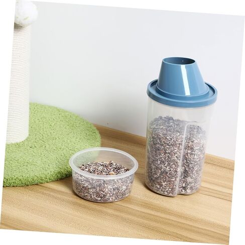 BESPORTBLE 2pcs Airtight Pet Food Storage Containers with Wide Mouth and Spill Resistant Pour Spout Durable Dog Food Bins with Comfortable Grip Keeping in Kuwait