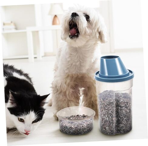 BESPORTBLE 2pcs Airtight Pet Food Storage Containers with Wide Mouth and Spill Resistant Pour Spout Durable Dog Food Bins with Comfortable Grip Keeping in Kuwait