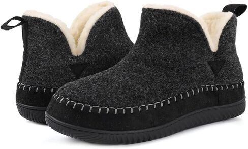 Women's Moccasin Bootie Slippers, Cozy Memory Foam Indoor Outdoor House Shoes in Kuwait