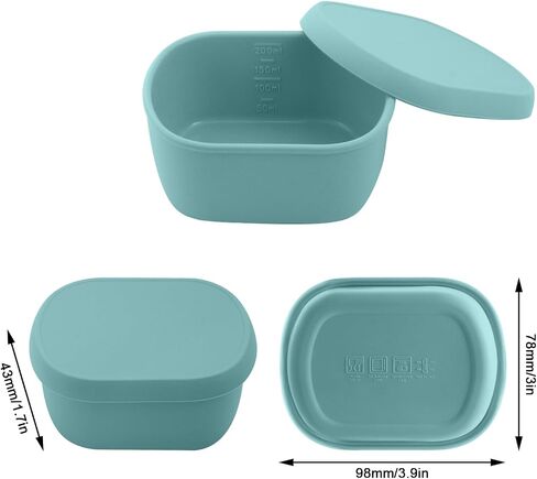 3 Pack Cat Food Storage Container for 3oz Wet Cans, Silicone Airtight Lid in Kuwait