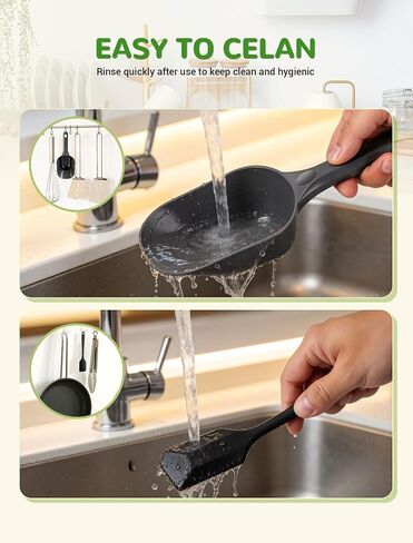 Dog Food Scoop Set with Silicone Can Scraper, 2 Measuring Cups for Pets in Kuwait