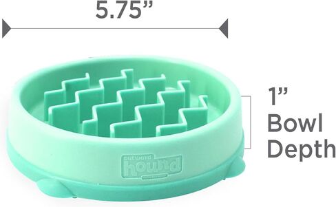 Outward Hound Fun Feeder Slo Bowl Dog Slow Feeder, Wave, Mint, 5.8" in Kuwait