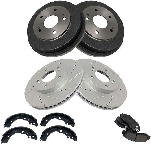 Brake Rear Semi-Metallic Drilled Slotted for Honda CR-V 1997-2001 in Saudi Arabia
