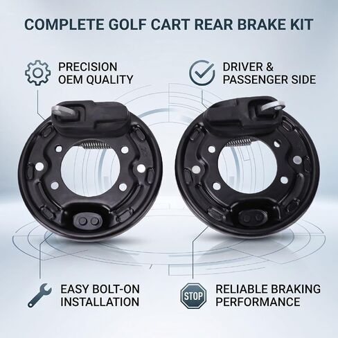 Rear Brake Assembly, Compatible with Select Utility Carts in Kuwait