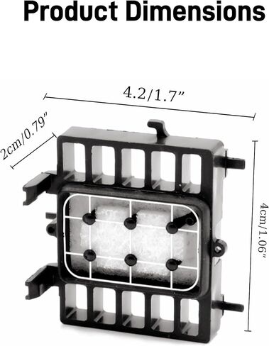 Ademon L1800 DTF Printhead Cap Top, Waste Ink Pad Capping Station Compatible with R1390 L1800 1390 1400 1430 1500W Original Printer in Kuwait