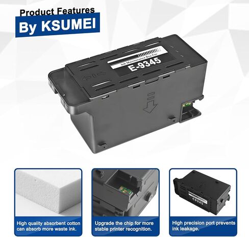 E-9345 C12C934591 PXMB9 Maintenance Box Suitable for EcoTank ET-5800 ET-5850 ET-5880 ET-16600 ET-16650 ET-16600 WF-7820 WF-7830 WF-7840 WF-7845 ST-C8000 in Kuwait