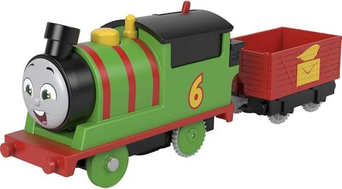 Thomas & Friends Motorized Toy Train Percy Battery-Powered Engine with Tender for Pretend Play Preschool Kids Ages 3+ Years​ in Kuwait
