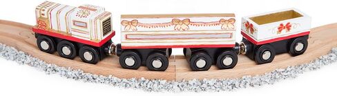 ORBRIUM 8 Unpainted Wooden Train Cars with 12 Colors Paint & Brushes Set for Wooden Railway Compatible Thomas & Brio Magnetic Trains Theme Birthday Party Favors Craft Creative Activity Boys Kids Girls in Saudi Arabia