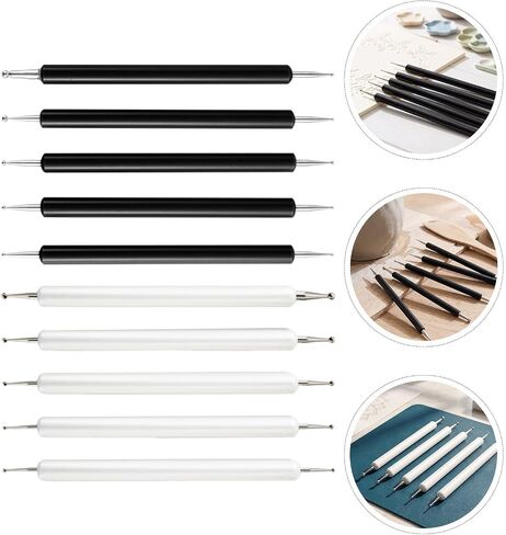 10pcs Pottery Embossing Tool Dual Tip Pen for Detailing in Kuwait