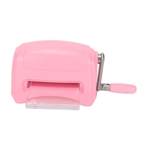 Portable Embossing Machine for DIY Scrapbooking and Paper Crafts, Pink Plastic and Zinc Alloy Manual Die Cutting Tool in Kuwait