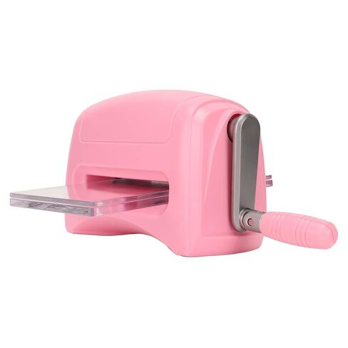 Portable Embossing Machine for DIY Scrapbooking and Paper Crafts, Pink Plastic and Zinc Alloy Manual Die Cutting Tool in Kuwait