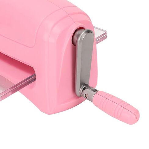 Portable Embossing Machine for DIY Scrapbooking and Paper Crafts, Pink Plastic and Zinc Alloy Manual Die Cutting Tool in Kuwait