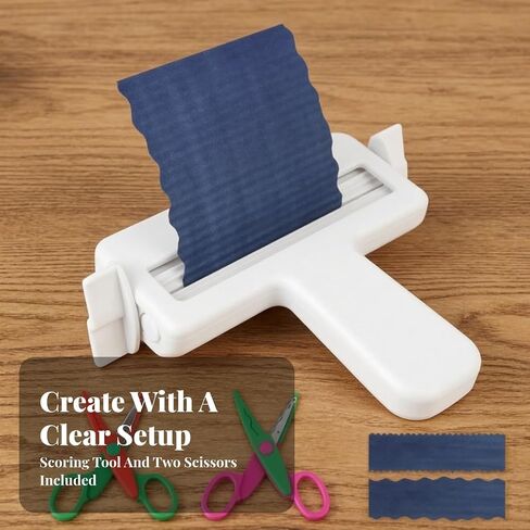 Generic Paper Trimming Tool | Compact, Paper Embossing Tool with Scissors, Manual, for Classroom Crafts in Kuwait
