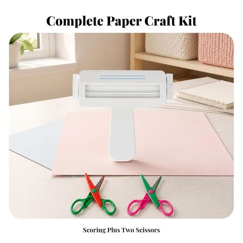 Generic Paper Trimming Tool | Compact, Paper Embossing Tool with Scissors, Manual, for Classroom Crafts in Kuwait