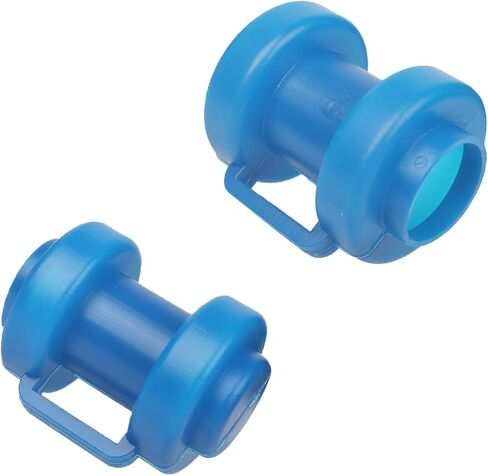 8PCS Blue Trampoline Enclosure Pole Caps, 1 Inch ID Trampoline Pole Covers End Cap, PP Plastic Trampoline Net Caps Safety Top Post Cover for Trampoline Fence Net Protection (Length 2.75") in Kuwait