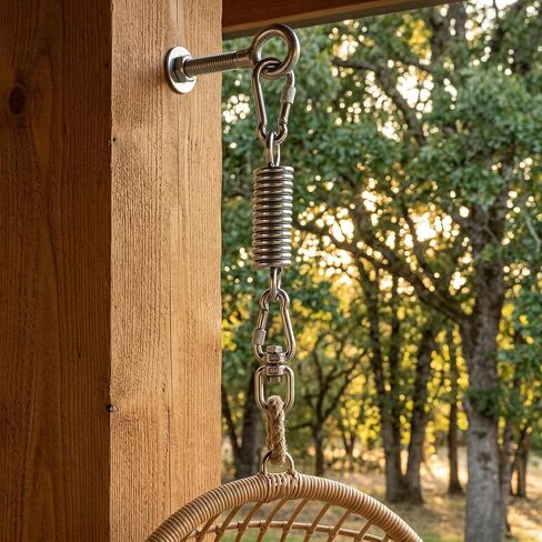 Premium Hammock Chair Hanging Kit with 2 Carabiner and Rotating Hook in Kuwait
