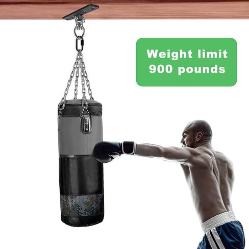 Dolibest Heavy Duty Swing Hanger, Swing Set Accessorie with Carabiner for Indoor Outdoor Playground, Porch Swing Hanging Kit for Wooden and Concrete Set with 4 Wood Screws and 4 Expansion Bolts, 900LB in Kuwait