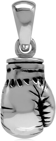 Silvershake 925 Sterling Silver Boxing Glove Pendant in Kuwait