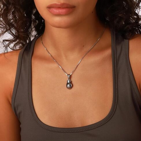 Silvershake 925 Sterling Silver Boxing Glove Pendant in Kuwait