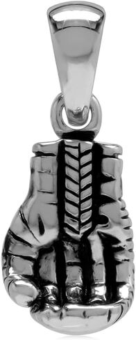 Silvershake 925 Sterling Silver Boxing Glove Pendant in Kuwait