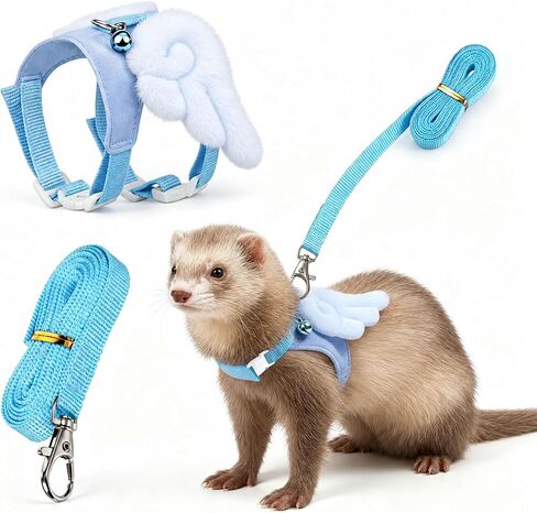 Nogeqi Ferret Harness and Leash Set, Guinea Pig Harness and Leash in Kuwait
